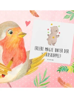 Geschenkkarte Magie Zirkusbesuch mit Spruch in Weiß