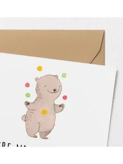 Geschenkkarte Magie Zirkusbesuch mit Spruch in Weiß