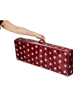 Geschenkpapier-Organizer in Weinrot - (B)90 x (H)12 x (T)30 cm