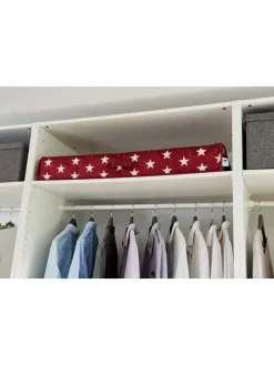 Geschenkpapier-Organizer in Weinrot - (B)90 x (H)12 x (T)30 cm