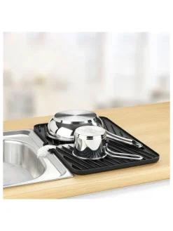 Geschirrständer in Schwarz - (B)43 x (H)10 x (T)31 cm