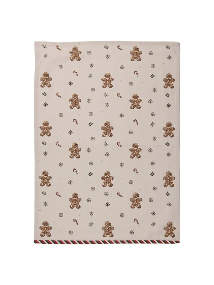 Geschirrtuch in Beige/ Hellbraun - (L)70 x (B)50 cm