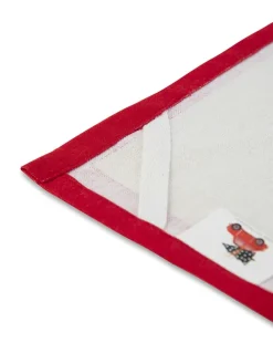 Geschirrtuch "Ready for Christmas" in Creme/ Rot - (L)70 x (B)50 cm