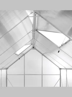 Gewächshaus für den Garten APULIA in Silber/Transparent