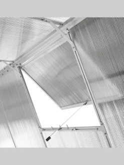 Gewächshaus für den Garten APULIA in Silber/Transparent