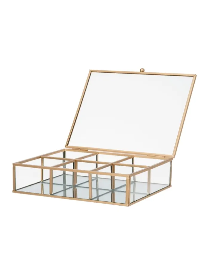 Glasbox in gold