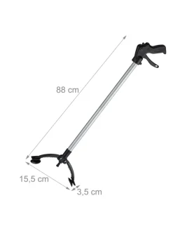 Greifzange in Schwarz/Silber