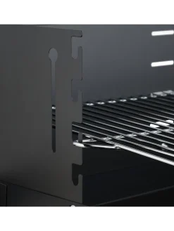 Grill in Schwarz - (B)86 x (H)80,5 x (T)42 cm