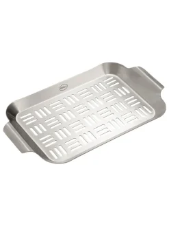 Grill-Gemüseschale in Silber - (L)28 x (B)19 cm