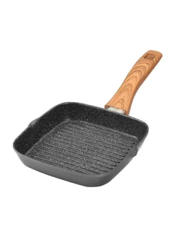 Grillpfanne ''Back to Nature'' in Grau - (L)16 x (B)16 cm