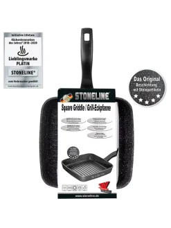 Grillpfanne in Grau - (L)26 x (B)26 cm