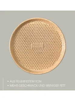 Grillplatte in Beige - Ø 32 cm