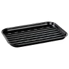 Grillschale "Luca" in Schwarz - (L)34,5 x (B)24,5 cm