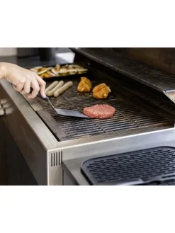 Grillspatel in Silber/ Schwarz - (L)30 cm