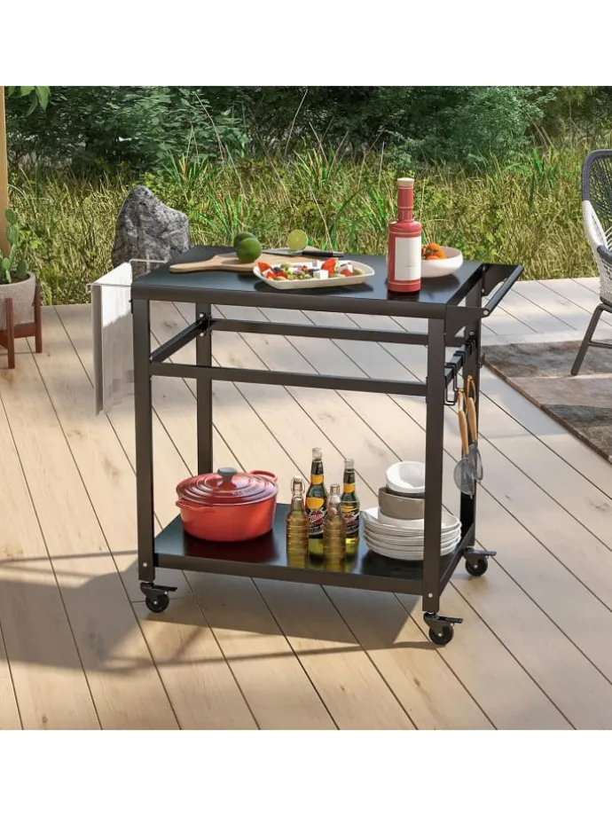 Grillwagen Outdoor in Schwarz