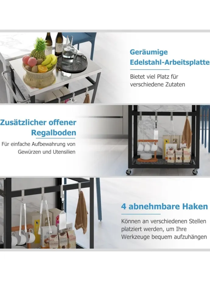 Grillwagen Outdoor in Schwarz