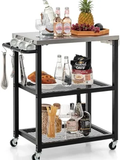 Grillwagen Outdoor in Schwarz