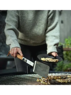 Grillwender ''Norden'' in Braun/ Silber - (L)44,1 cm