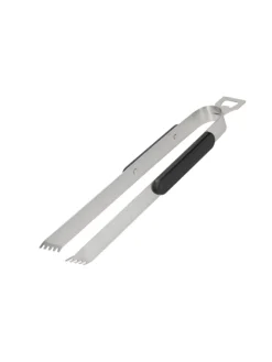 Grillzange "Opener" mit Kapselheber in grau - 35 cm