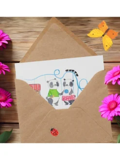 Gutschein Besuch im Freizeitpark mit Spruch in Weiß