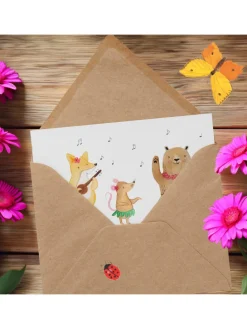 Gutschein Besuch im Tierpark mit Spruch in Weiß