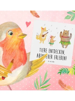 Gutschein Besuch im Tierpark mit Spruch in Weiß