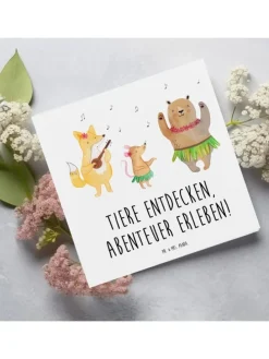 Gutschein Besuch im Tierpark mit Spruch in Weiß