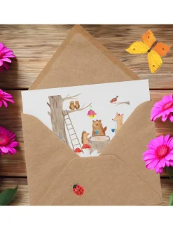 Gutschein Besuch im Tierpark mit Spruch in Weiß