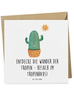 Gutschein Besuch im Tropenhaus mit Spruch in Weiß