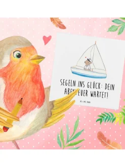 Gutschein Bootstrip Abenteuer mit Spruch in Weiß