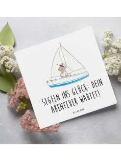 Gutschein Bootstrip Abenteuer mit Spruch in Weiß