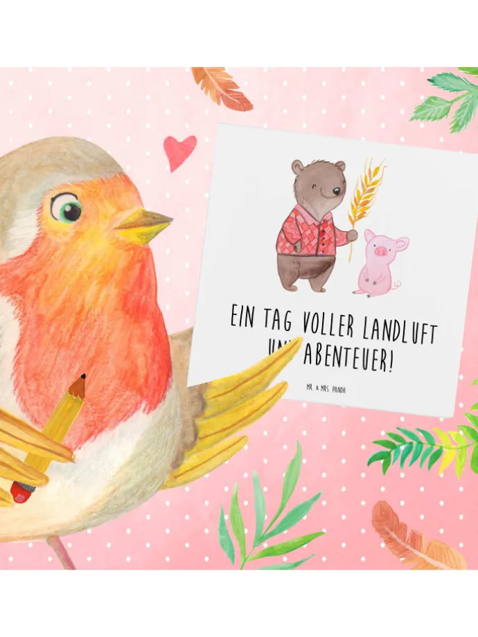 Gutschein Einen Tag auf dem Bauernhof mit Spruch in Weiß