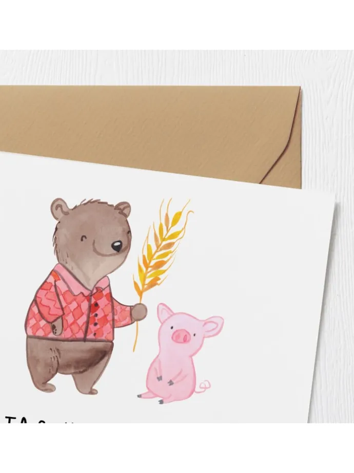 Gutschein Einen Tag auf dem Bauernhof mit Spruch in Weiß