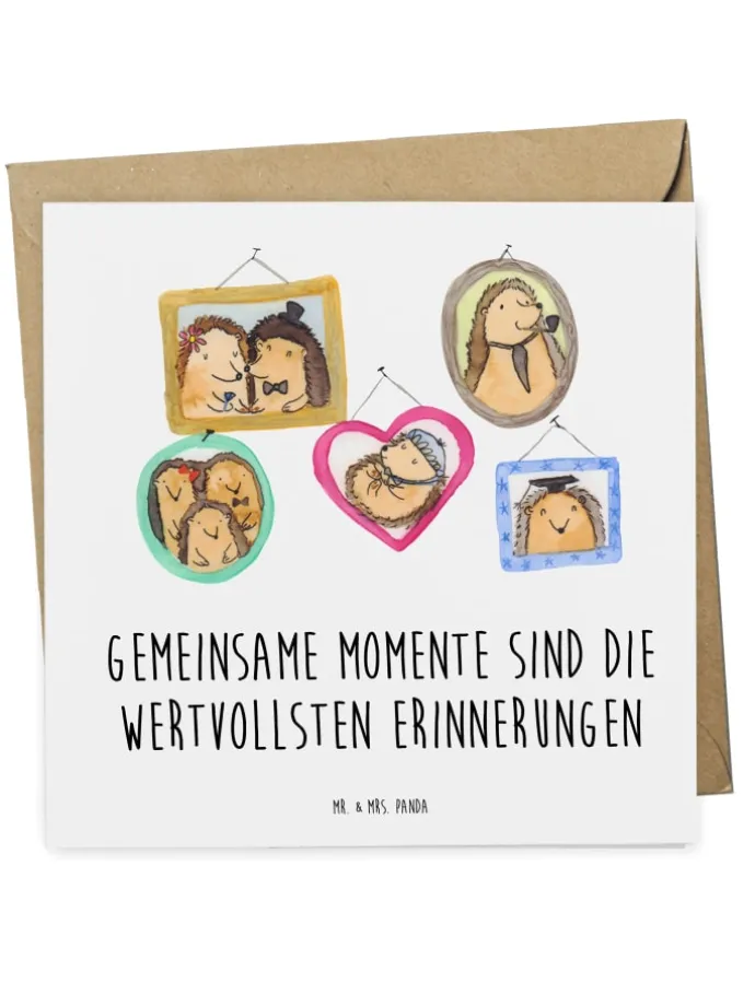 Gutschein Familientag Erinnerungen mit Spruch in Weiß