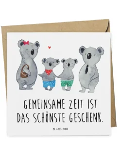 Gutschein Familientag Geschenk mit Spruch in Weiß