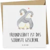 Gutschein Freundschaftstag Geschenk mit Spruch in Weiß