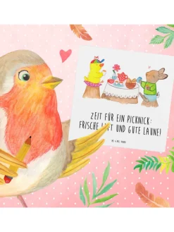 Gutschein Fröhliches Picknick mit Spruch in Weiß