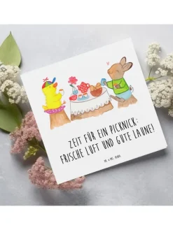 Gutschein Fröhliches Picknick mit Spruch in Weiß