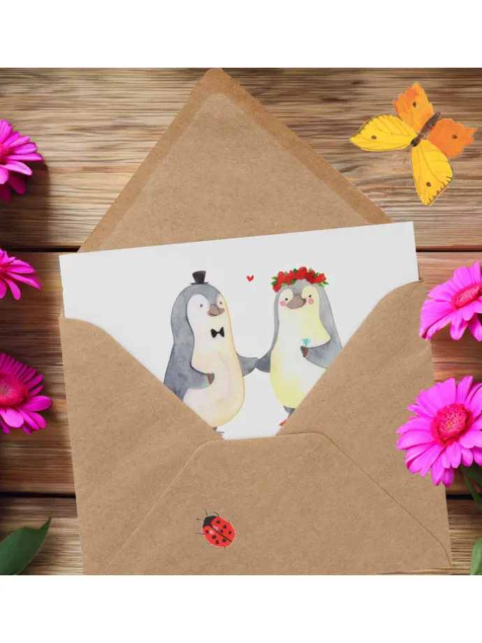 Gutschein Hochzeit Abenteuer mit Spruch in Weiß