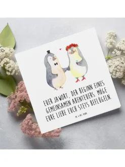 Gutschein Hochzeit Abenteuer mit Spruch in Weiß