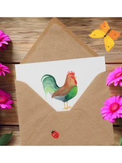 Gutschein Karte Bauernhofzauber mit Spruch in Weiß