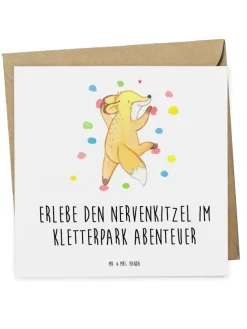 Gutschein Kletterpark Abenteuer mit Spruch in Weiß