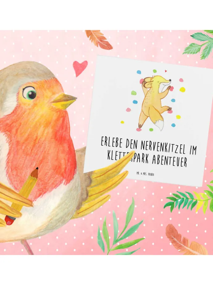 Gutschein Kletterpark Abenteuer mit Spruch in Weiß