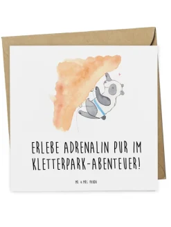 Gutschein Kletterpark Abenteuer Erleben mit Spruch in Weiß