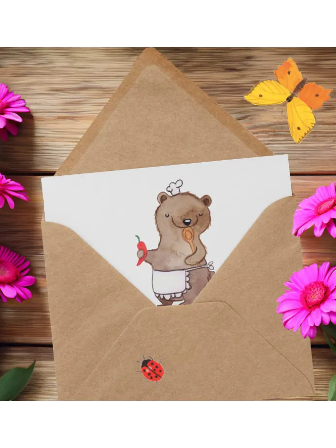 Gutschein Kochabend für zwei Liebe mit Spruch in Weiß