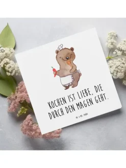 Gutschein Kochabend für zwei Liebe mit Spruch in Weiß