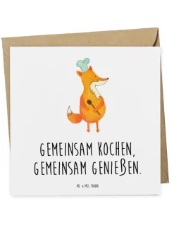 Gutschein Kochabend für zwei Genuss mit Spruch in Weiß