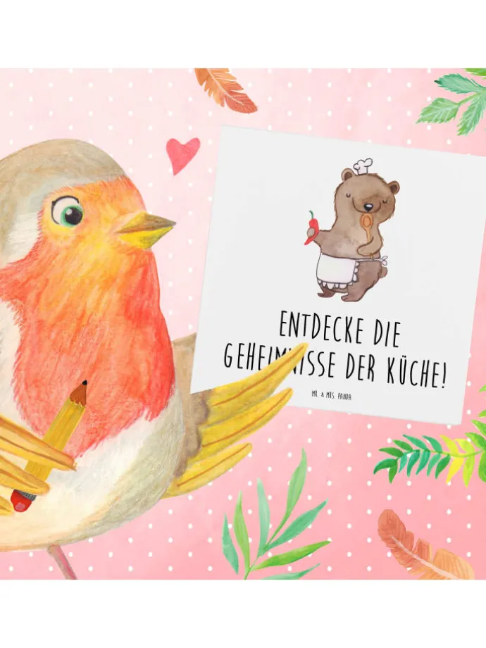 Gutschein Kochkurs Geheimnisse mit Spruch in Weiß