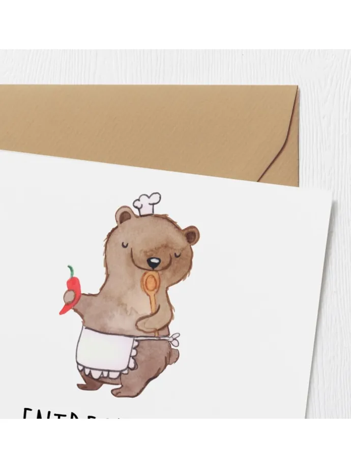 Gutschein Kochkurs Geheimnisse mit Spruch in Weiß