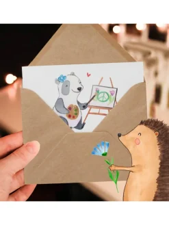 Gutschein Kunstworkshop Kreativität mit Spruch in Weiß